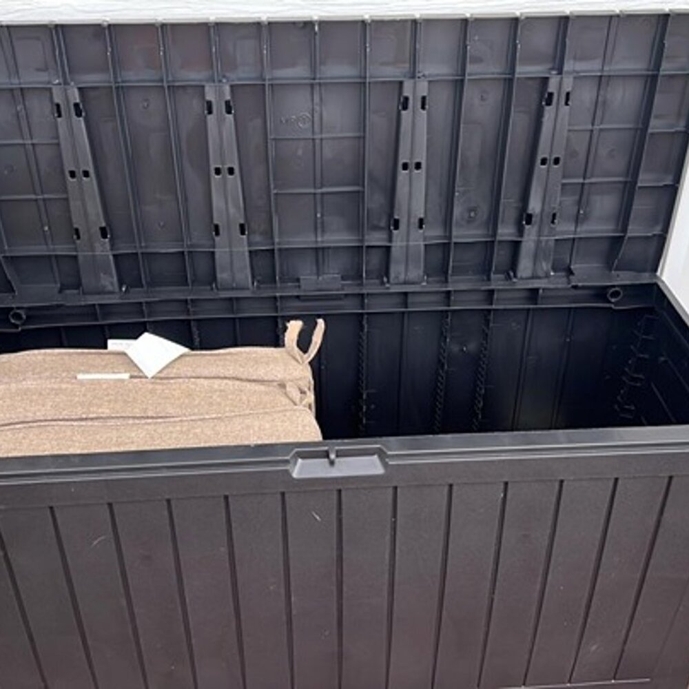 NEW Resin Deck Box-Organization and Storage for Patio Furniture Outdoor Cushions - Picture 7 of 9